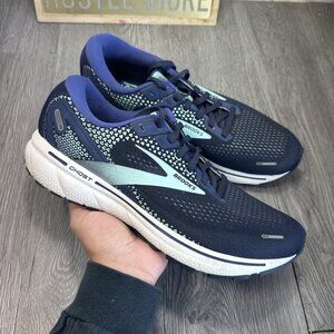 Brooks Ghost 14 Women 11 B Shoes Blue Teal Running Sneaker Walking 1203561B446